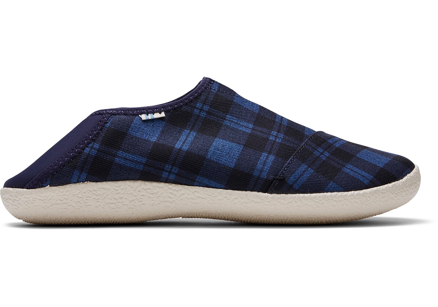 Toms Rodeo Twill Check Convertible - Mens Slippers - Navy - NZ - 194280KXH